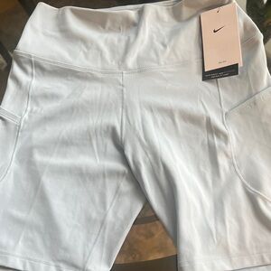 Nike one women Light Blue Shorts nwt $45